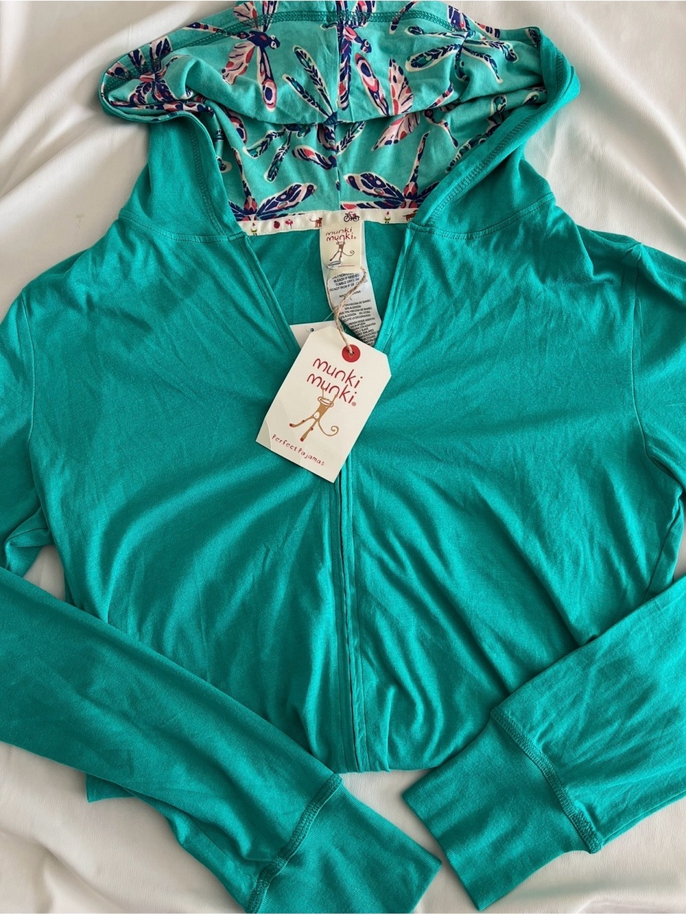 Munki Munki teal dragonfly print set🐛 - Picture 2 of 3